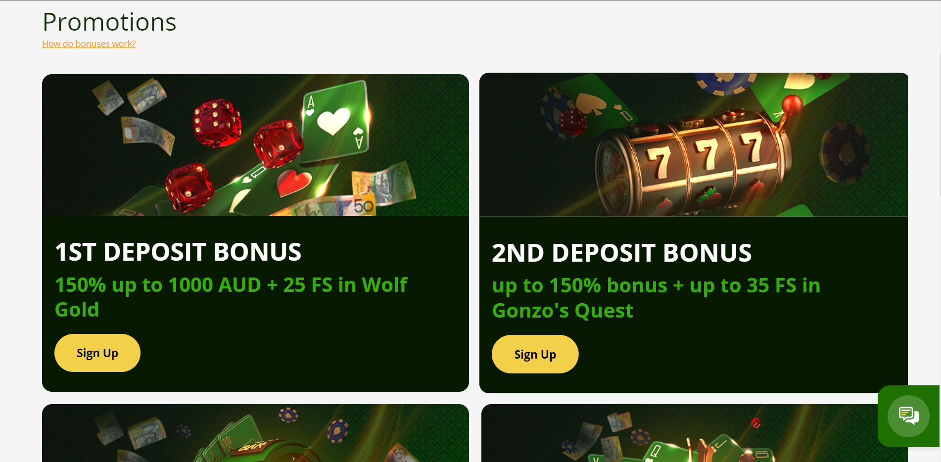 Lucky Green Casino Bonus