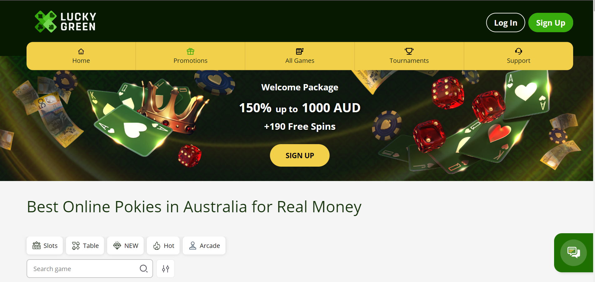 Lucky Green Casino Review