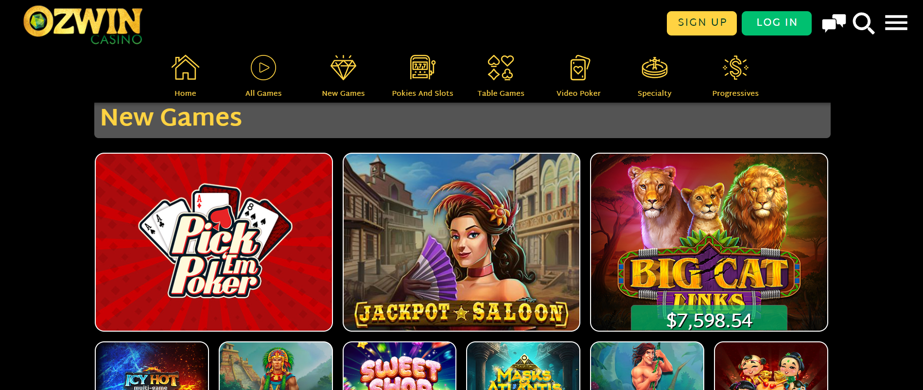 Ozwin Casino Games